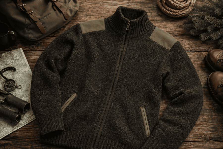 detail pánsky sveter Profi Hunter mk